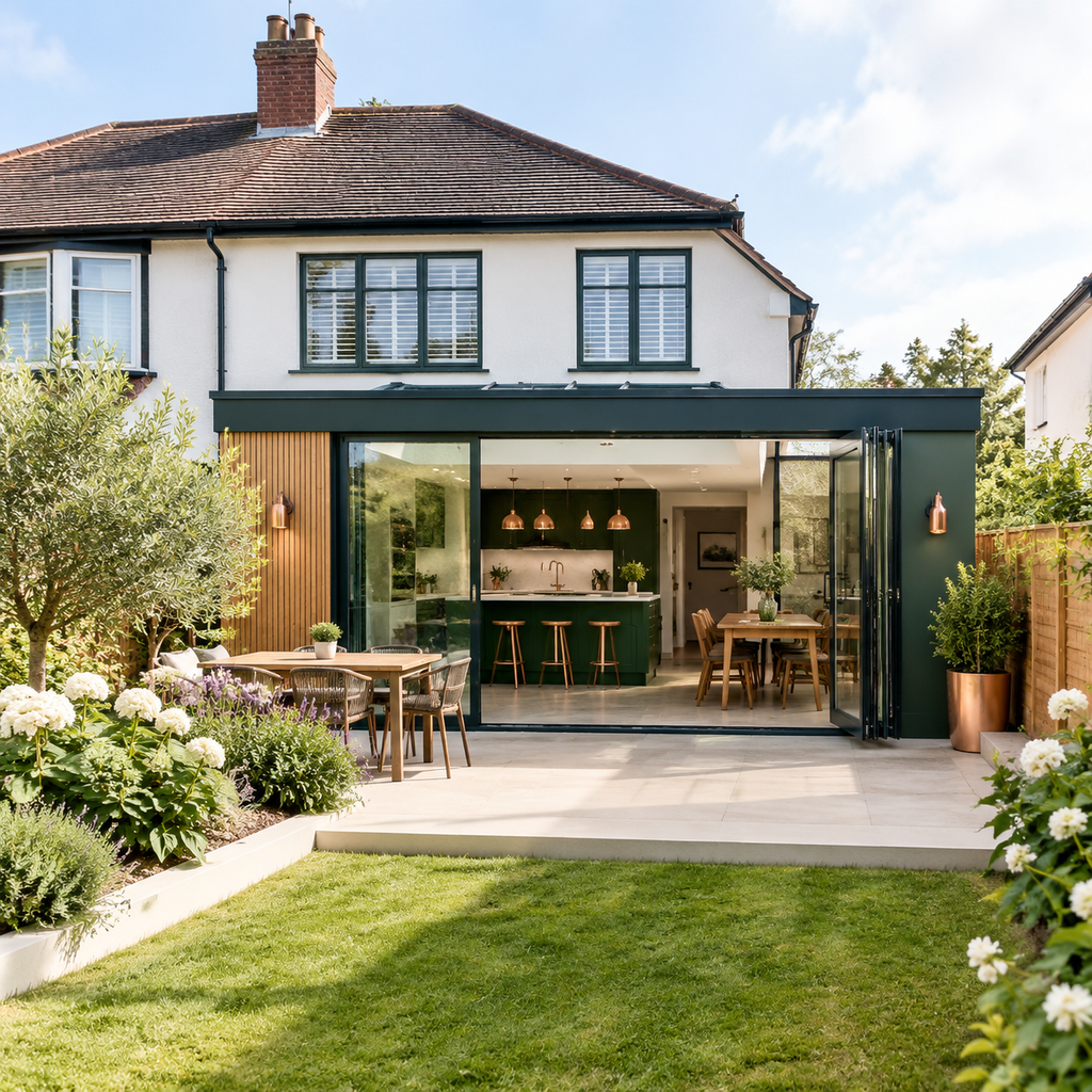 Refurbished semi-detached house with garden